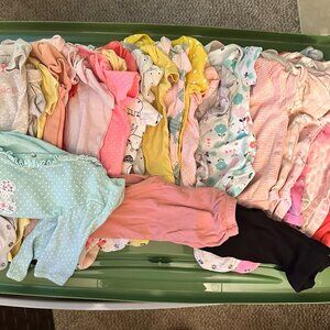 Baby girls short sleeve onsies (lot)